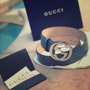 Gucci belt red Guccissima